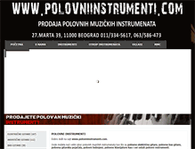 Tablet Screenshot of polovniinstrumenti.com